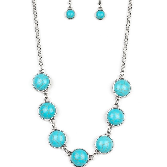 ❤️‍🔥5/$25❤️‍🔥 Adobe Attitude Blue Necklace - Picture 2 of 3